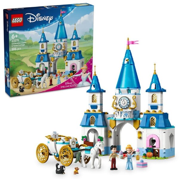 LEGO Disney Princess Cinderella's Castle and Horse Carriage (43275)