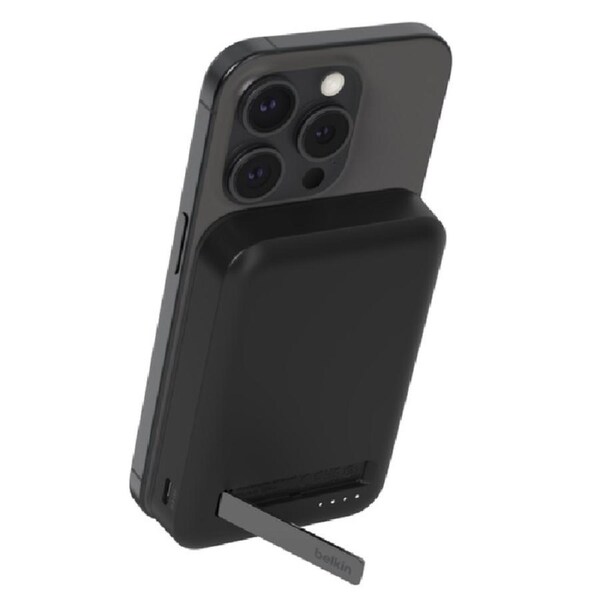 Belkin BoostCharge Pro Magnetic Power Bank 10K With Qi2-Black(BPD008BTBK), 15W,2xUSB-C,1M USB-C to USB-C Cable,Overcharge Protection,2 Years Warranty BPD008BTBK