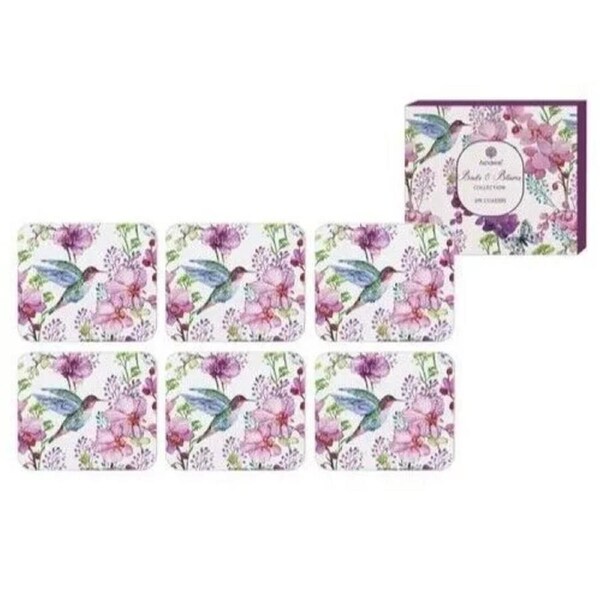 Ashdene Birds & Blooms - Coasters (Pack of 6)