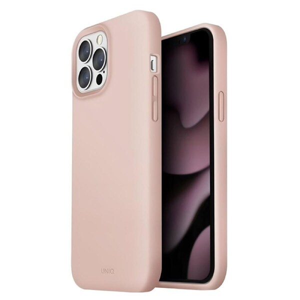 UNIQ Lino Silicone Liquid Case (Suits iPhone 13 Pro) - Pink