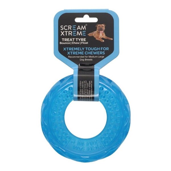 Treat Tyre Medium/Large Xtreme Dog Toy by Scream
