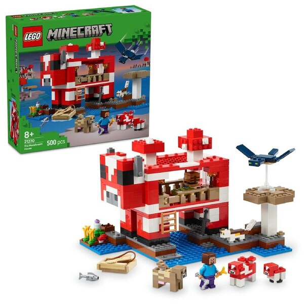LEGO Minecraft The Mooshroom House (21270)