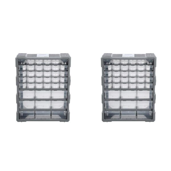 2PK Boxsweden Garaz Durable Easy Assemble 39 Drawer Storage Unit 47.5x16x38cm