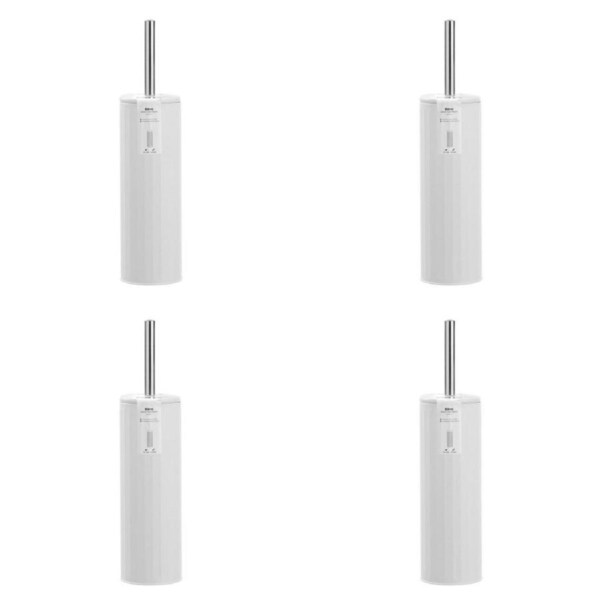 4PK Boxsweden Bano Embossed Metal Durable Design Toilet Brush 39cm Assorted
