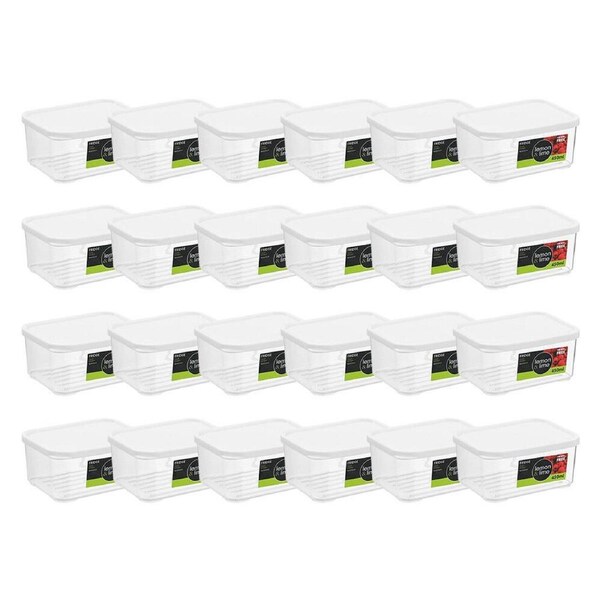24PK Lemon & Lime Fridge Food Storer Fresh Storage Solution 450ml 9x5.6x12cm