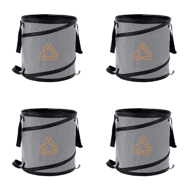4PK Boxsweden Durable Bottle Recycling Foldable/Pop Up Storage Bag 85L 48cm