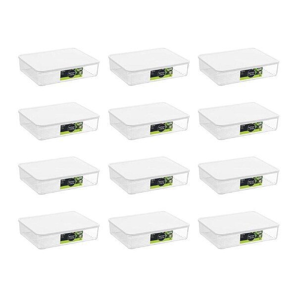 12PK Lemon & Lime Fridge Food Storer Fresh Container/Storage 2L 24x18x5.6cm