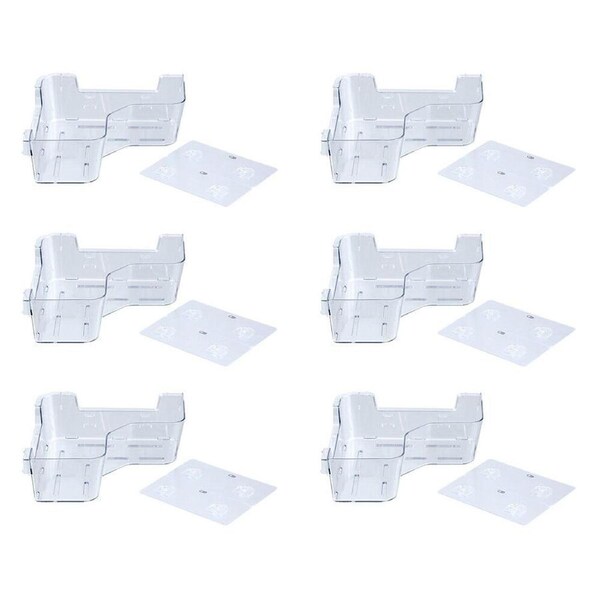 6PK Boxsweden Crystal Bathroom Hanging Corner Caddy Organiser/Storage 24x24x8cm