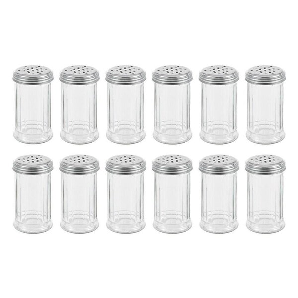 12PK Lemon & Lime Durable Kitchen/Dining Glass Salt and Pepper Shaker 350ml