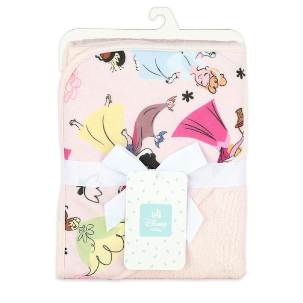 Disney Princesses Baby/Kids/Toddler Cotton Printed Hooded Bath Towel 76x76cm