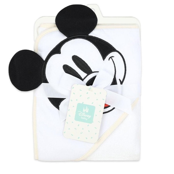 Disney Mickey Baby/Kids/Toddler Cotton Character Hooded Bath Towel 76x76cm