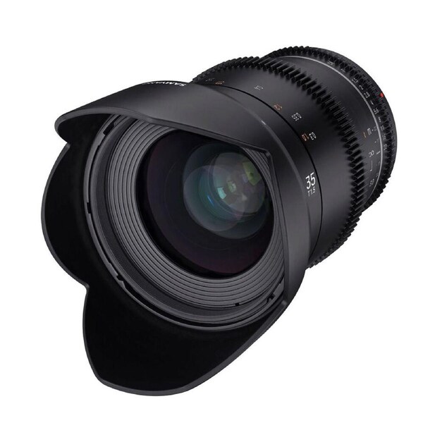 Samyang 35mm T1.5 MK2 VDSLR Photo Camera Lens For Canon EF Full Frame Black