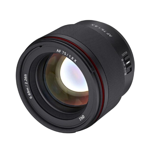 Samyang 75mm F1.8 AutoFocus UMC II Photo Camera Lens For Fuji X APS-C Black