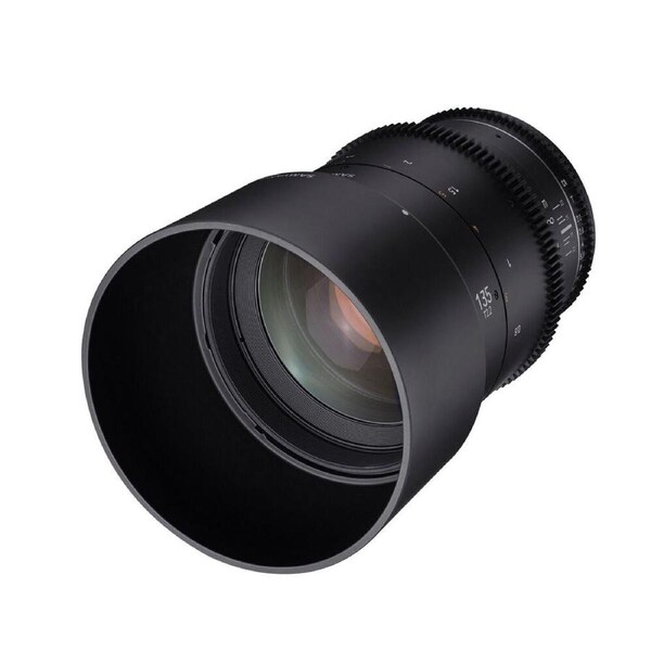 Samyang 135mm T2.2 MK2 VDSLR MFT Photo Camera Cine Lens Full Frame Black