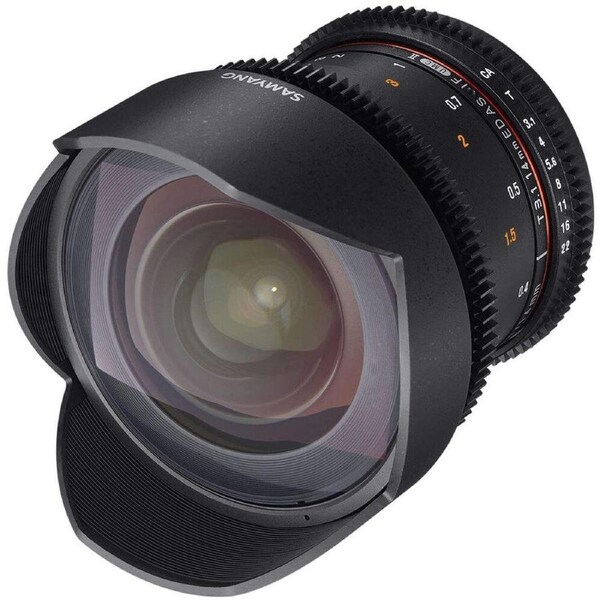 Samyang 14mm T3.1 VDSLR UMC II Photo Camera Lens For Fuji X Full Frame Black