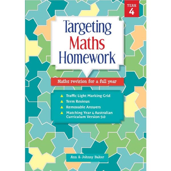 Targeting Maths Homework Student Book Year 4 (2024 Edition)