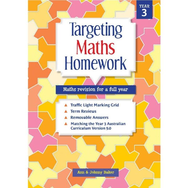 Targeting Maths Homework Student Book Year 3 (2024 Edition)