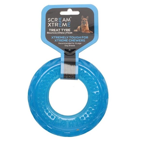 Treat Tyre X-Large Xtreme Dog Toy by Scream