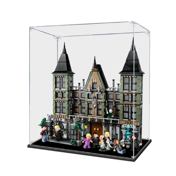 Acrylic Display Case for LEGO 76453 Harry Potter Malfoy Manor Figure Storage Box Dust Proof Glue Free