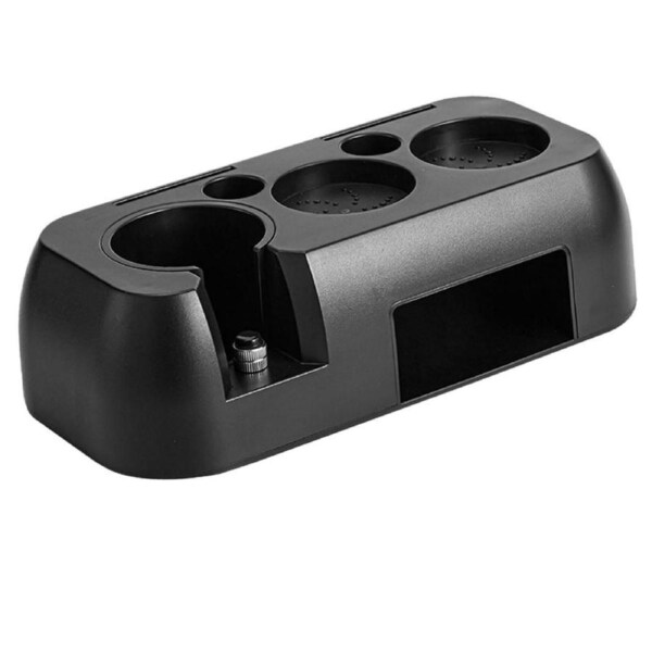 Coffee Tamper Stand and Portafilter Holder Station for Cafe Home Black 51-58mm