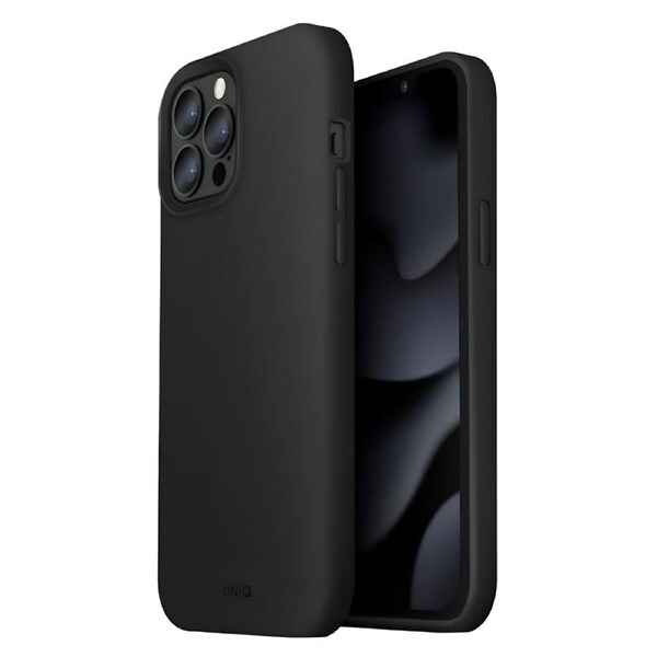 UNIQ Lino Hue Liquid Case (Suits iPhone 12/12 Pro) - Black