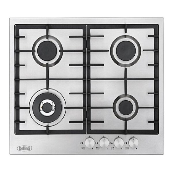 Belling 60cm 4 Burner Gas Stainless Steel Cooktop