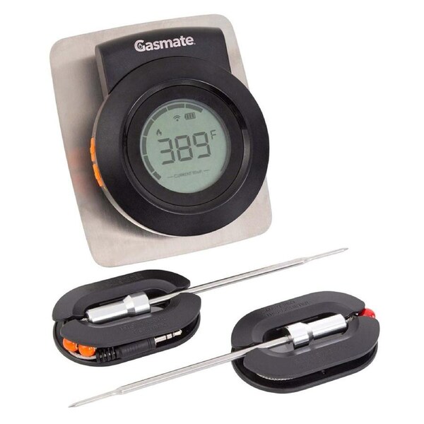 Gasmate Wireless BBQ Temperature Thermometer Gauge + 2 Probes