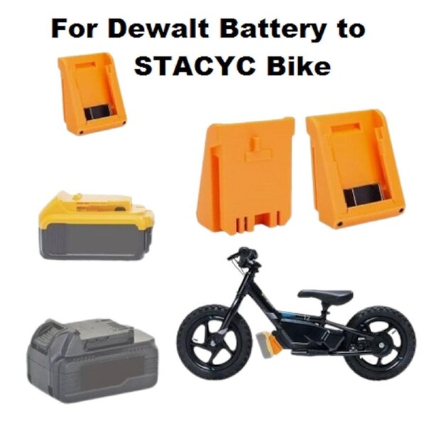 Stacyc Battery Adapter to Dewalt 18V Battery 12" & 16" Balance Bikes