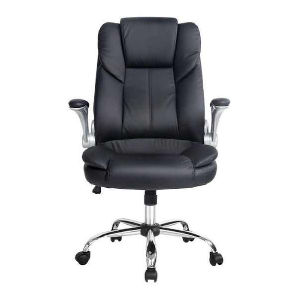 Executive Office Chair PU Leather High Back Ergonomic Swivel Black