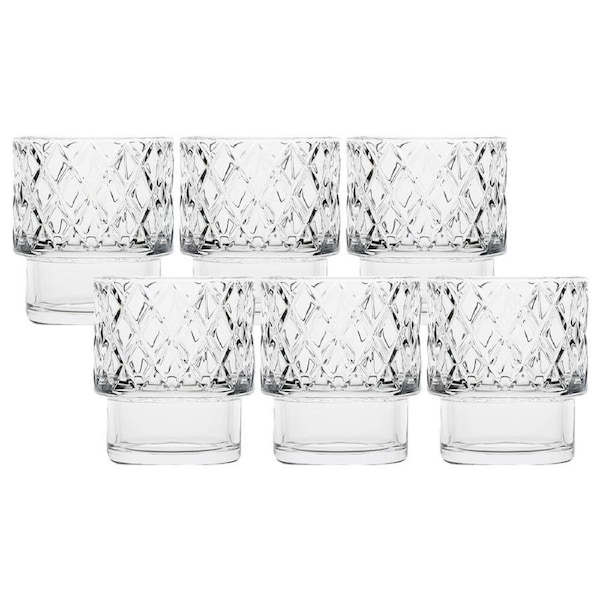 6pc Ecology Dante Glass Tumblers Water/Juice Drinking Cup Set 300ml Clear