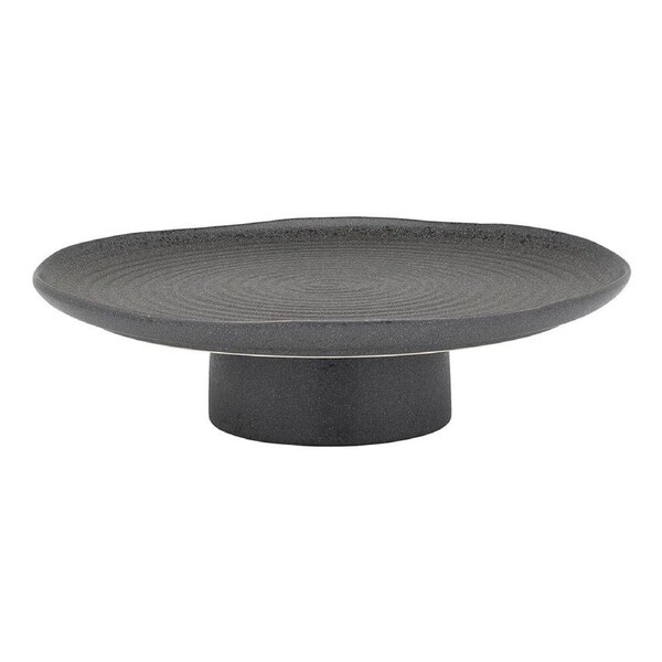 Ecology Ottawa Stoneware Cake Stand Dessert Display Holder 32x8.5cm Stone