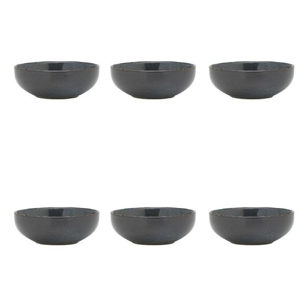 6PK Ecology Element Stoneware Bowl Food/Soup Serving Dish Tableware 11cm Raven