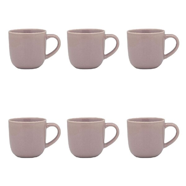 6PK Ecology Element Stoneware Mug Coffee/Tea Drinking Cup Tableware 360ml Lilac