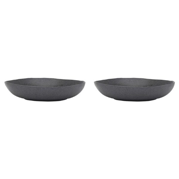 2PK Ecology Ottawa Stoneware Shallow Serving Bowl Soup/Food Tableware 28cm Stone