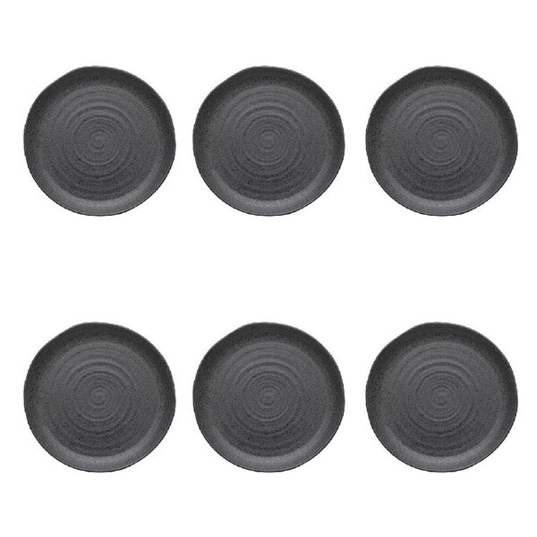 6PK Ecology Ottawa Stoneware Dinner Plate Food Serving Tableware 27.5cm Stone