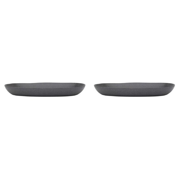 2PK Ecology Ottawa Stoneware Shallow Oval Bowl Serving Tableware 36x21cm Stone