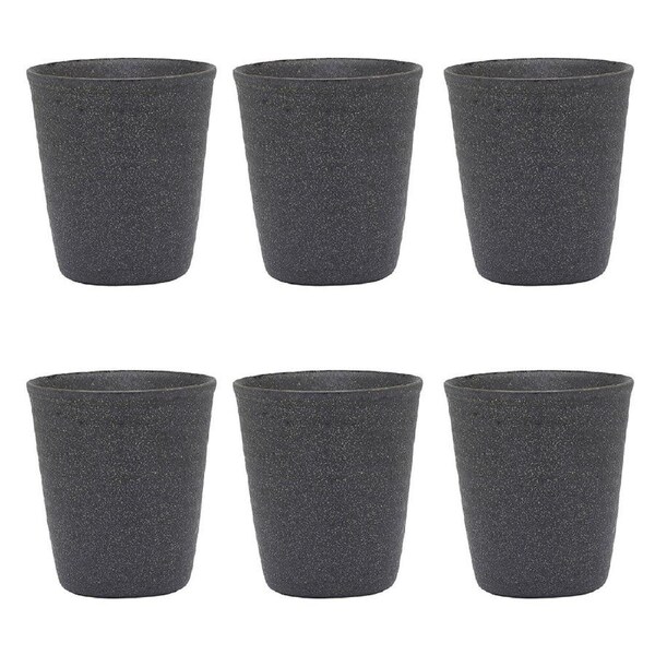 6PK Ecology Ottawa Stoneware Latte Cup Drinking Tumbler Tableware 250ml Stone