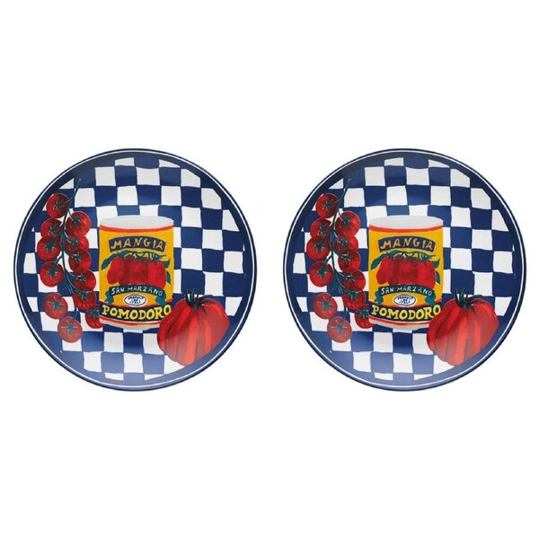 2PK Porto Valentina Porcelain Round Serving Platter Food Dish/Plate 30cm Medley