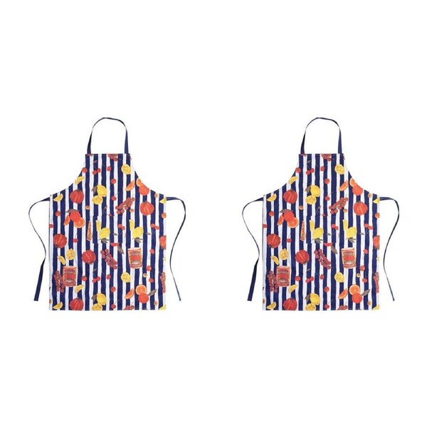 2PK Porto Valentina Cotton Apron Home/Kitchen Cooking/Baking BBQ Bib 20cm