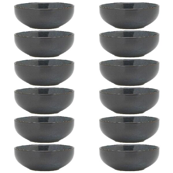 12PK Ecology Element Stoneware Bowl Food/Soup Serving Dish Tableware 11cm Raven