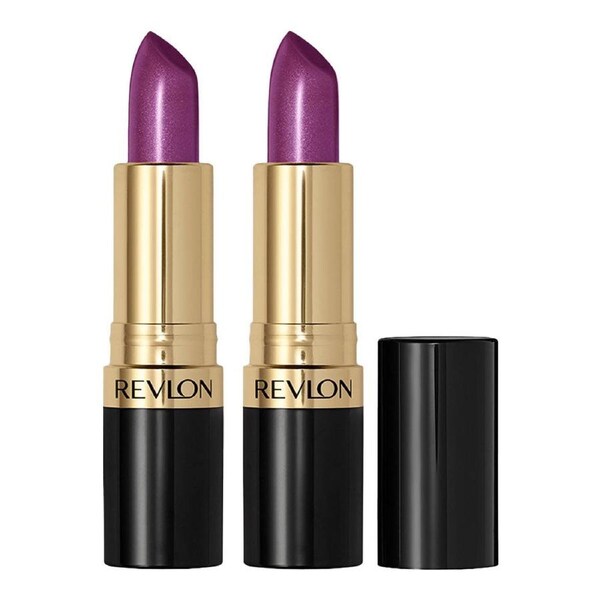 Revlon Super Lustrous Lipstick Pearl Finish 4.2g 027 VIOLET FRENZY - 2 pack