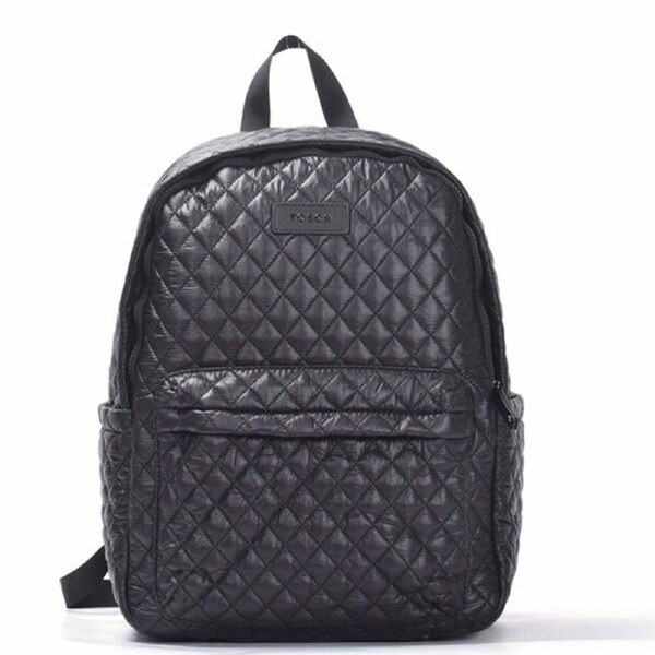Tosca Metro Quilted Oxford Lightweight Travel 15" Laptop Backpack Black