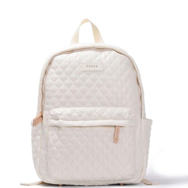 Tosca Metro Quilted Oxford Lightweight Travel 15" Laptop Backpack Mushroom