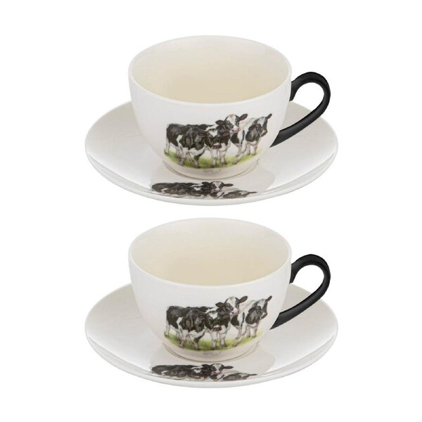 2PK Ashdene Meet The Girls Beverage Tea Cup & Saucer Serveware Set 15.4x7cm