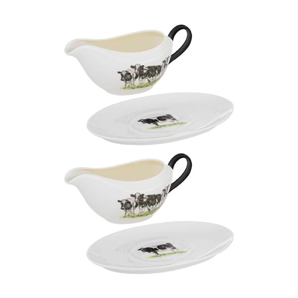 2PK Ashdene Meet The Girls Gravy Boat/Boat & Saucer Dinnerware/Serveware Set
