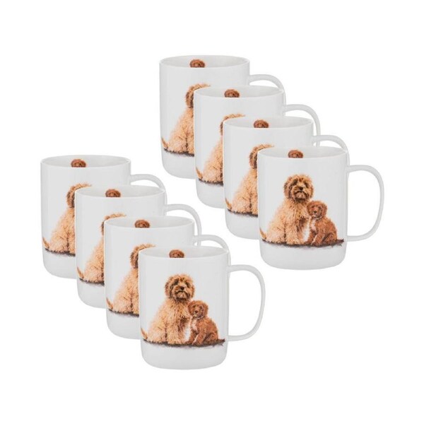 8PK Ashdene Puppy Love Cavoodle Drinking Beverage Coffee/Tea Mug/Cup 11.5x8cm