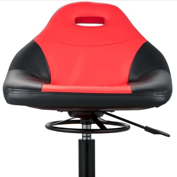 Rolling Garage Stool 300LBS Adjustable Mechanic Work Shop Seat w/Casters