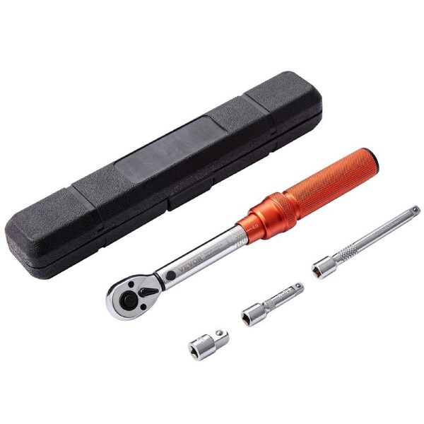 Torque Wrench Adjustable Torque Wrench 1/4" Drive 20-200in.lb/2.3-23Nm