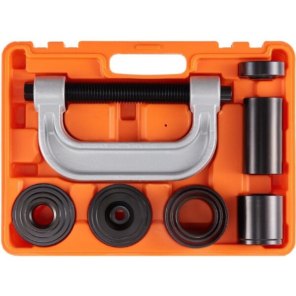 Ball Joint Press Kit, 10 pcsTool Kit, C-press Ball joint Remove and Install Tools, for Most 2WD and 4WD Cars, Heavy Duty Ball Joint Repair Kit for Automotive