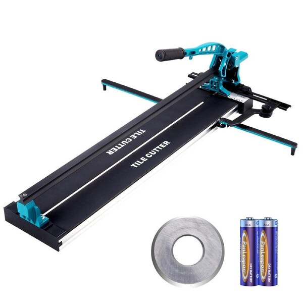 Manual Tile Cutter, 800mm, Porcelain Ceramic Tile Cutter with Tungsten Carbide Cutting Wheel, Infrared Positioning, Anti-Skid Feet, Durable Rails for professional installers or